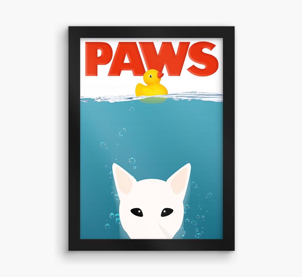 'Paws' - Personalized {breedFullName} Framed Print