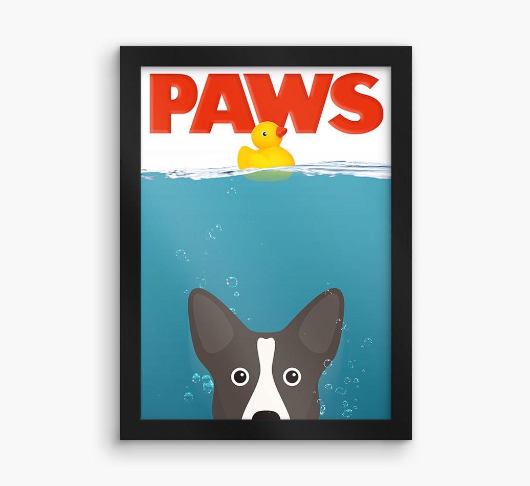 'Paws' - Personalized {breedFullName} Framed Print