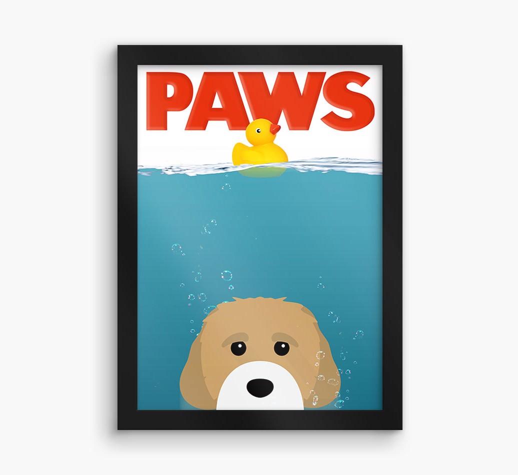 'Paws' - Personalized {breedFullName} Framed Print
