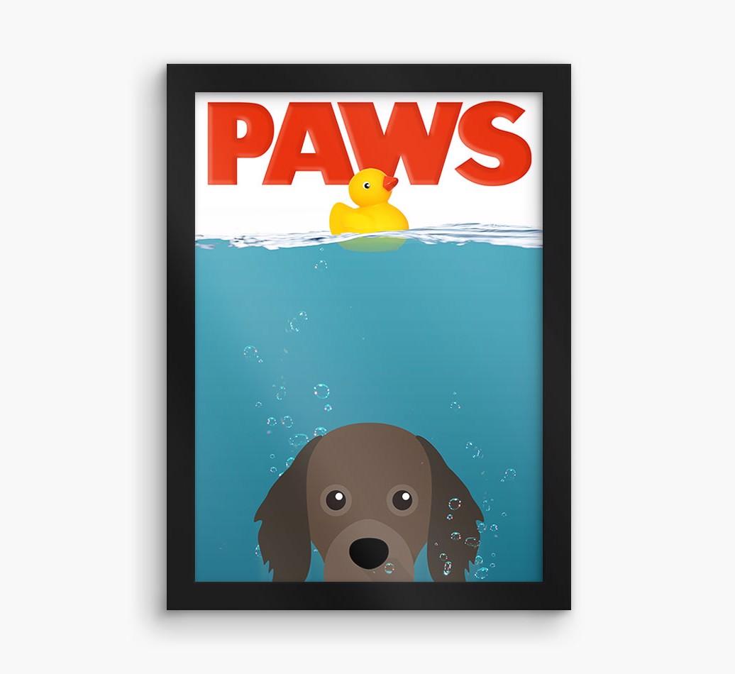 'Paws' - Personalized {breedFullName} Framed Print