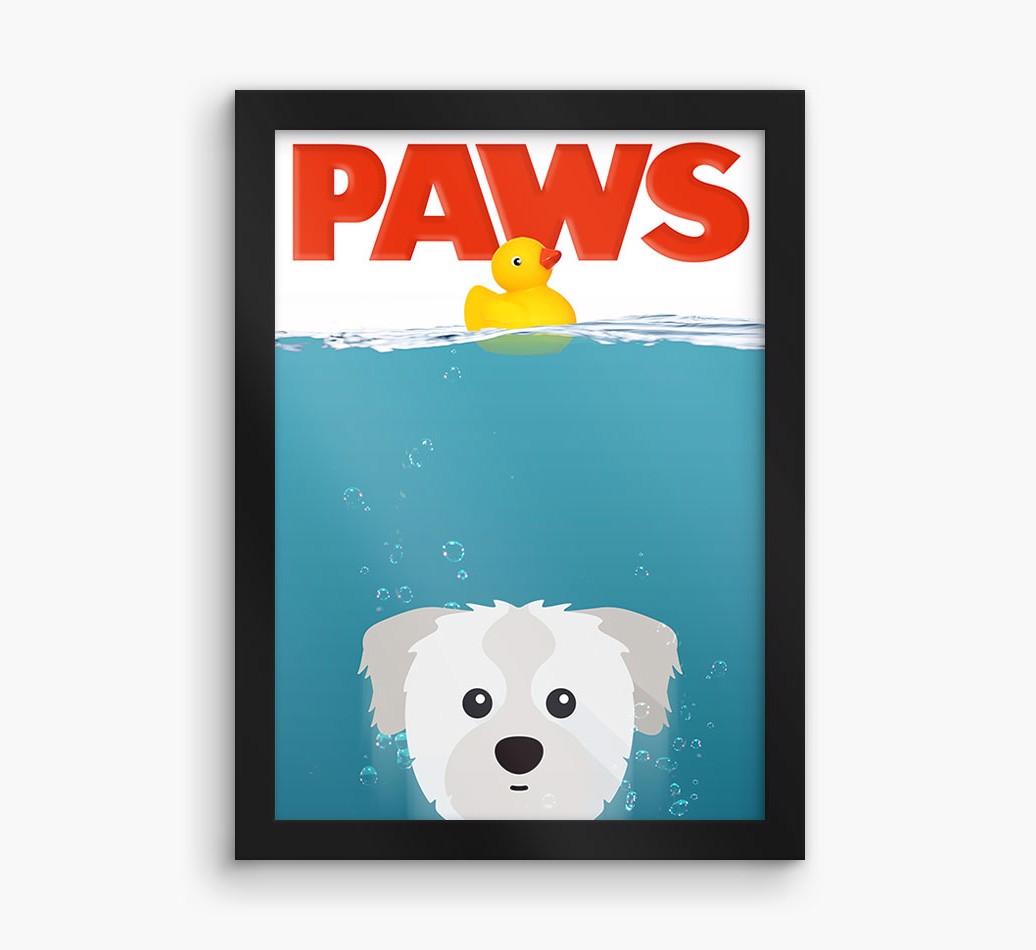 'Paws' - Personalized {breedFullName} Framed Print