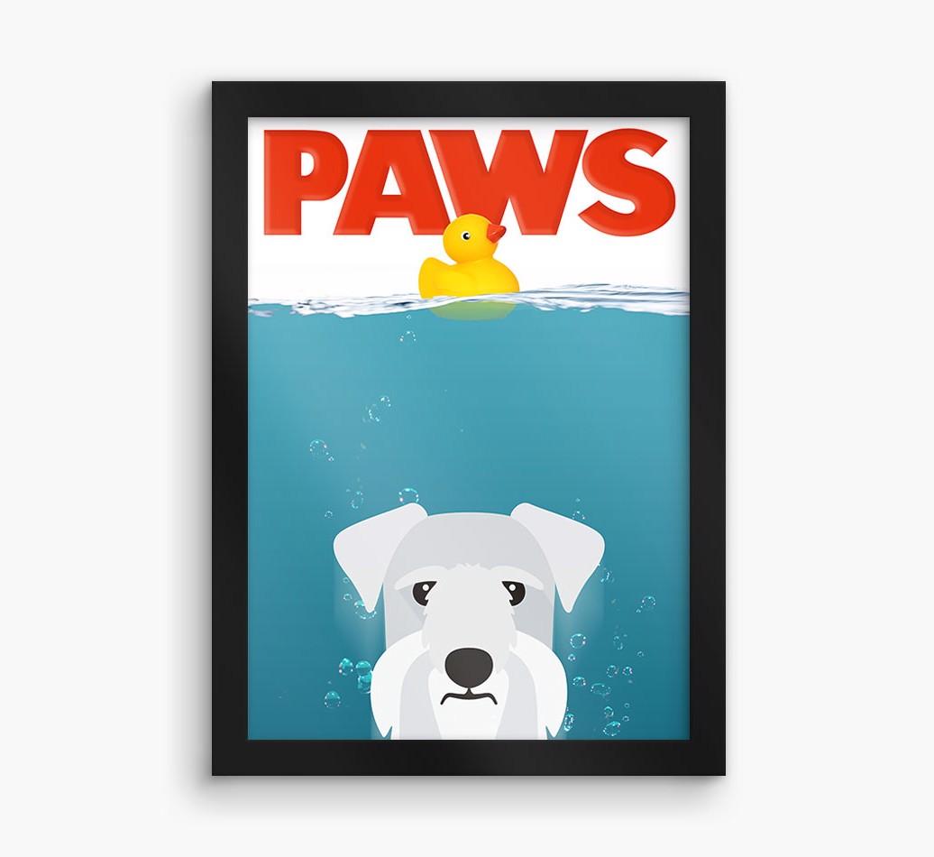 'Paws' - Personalized {breedFullName} Framed Print