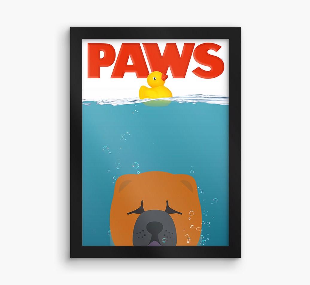 'Paws' - Personalized {breedFullName} Framed Print