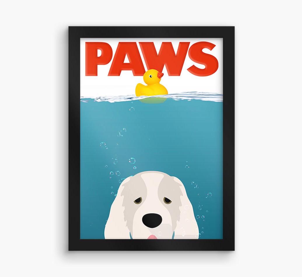 'Paws' - Personalized {breedFullName} Framed Print