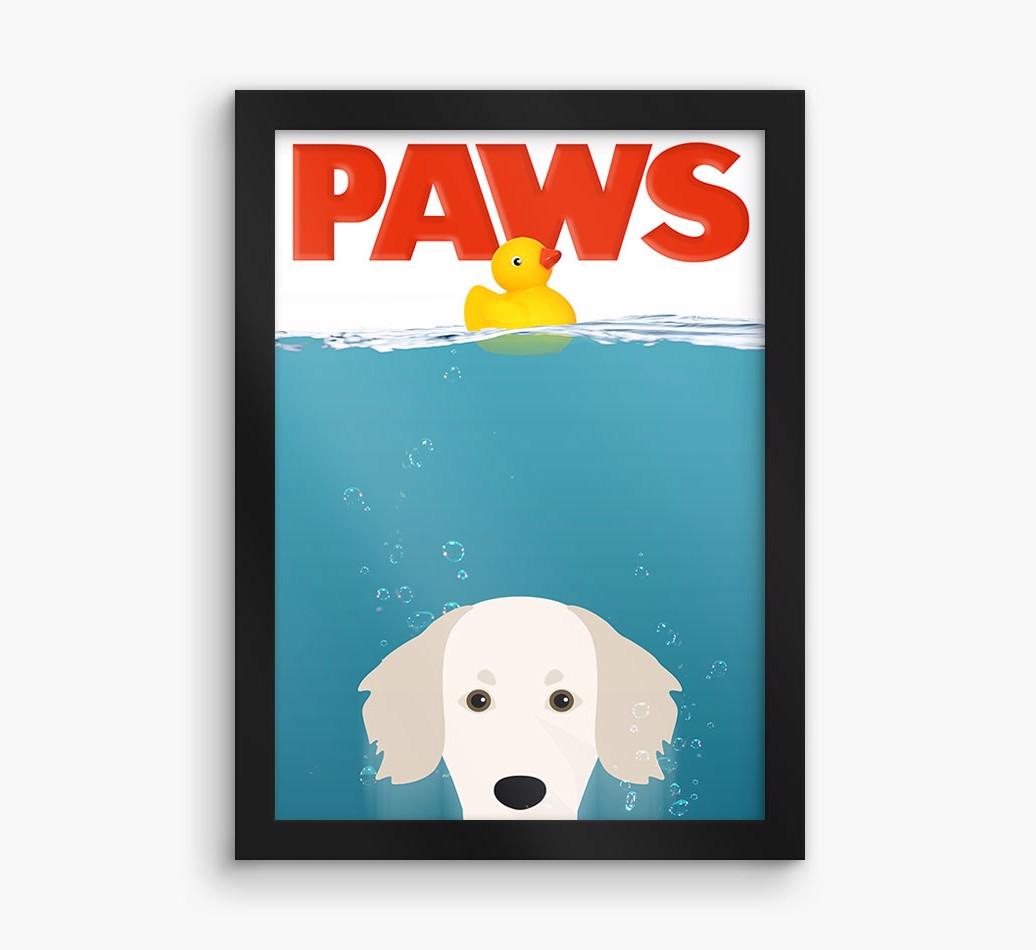 'Paws' - Personalized {breedFullName} Framed Print