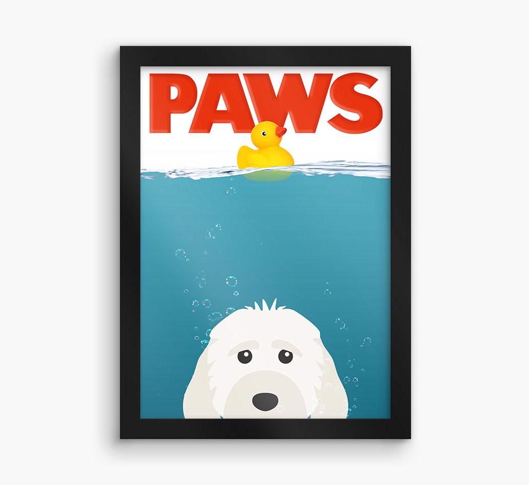 'Paws' - Personalized {breedFullName} Framed Print