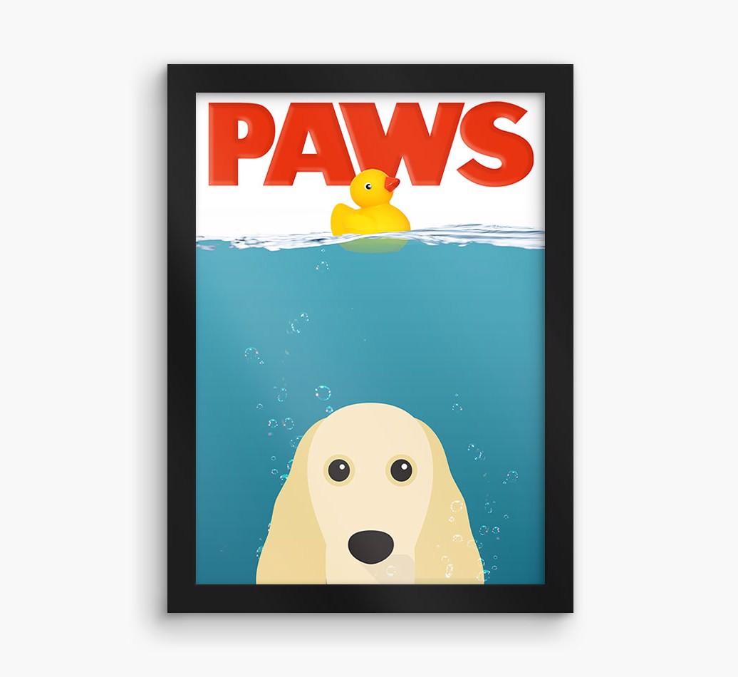 'Paws' - Personalized {breedFullName} Framed Print