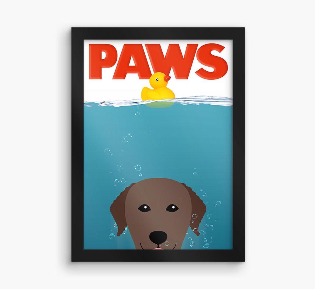'Paws' - Personalized {breedFullName} Framed Print