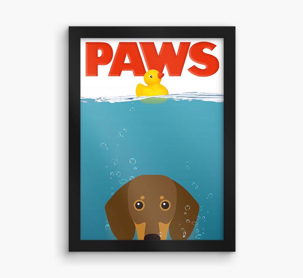 'Paws' - Personalized {breedFullName} Framed Print