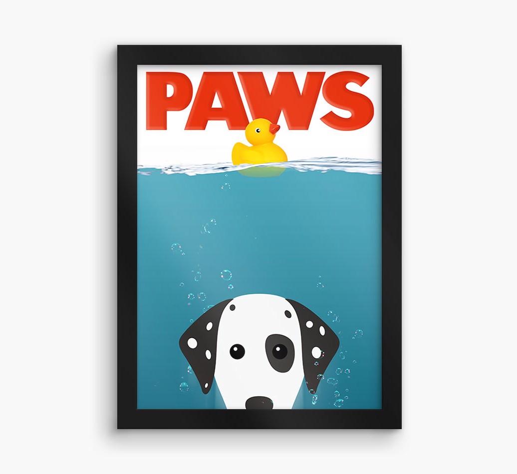 'Paws' - Personalized {breedFullName} Framed Print