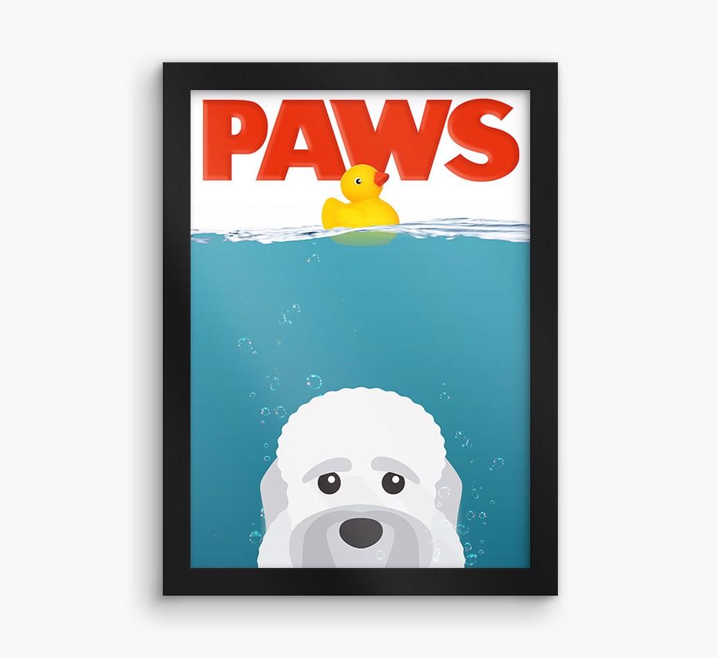 'Paws' - Personalized {breedFullName} Framed Print
