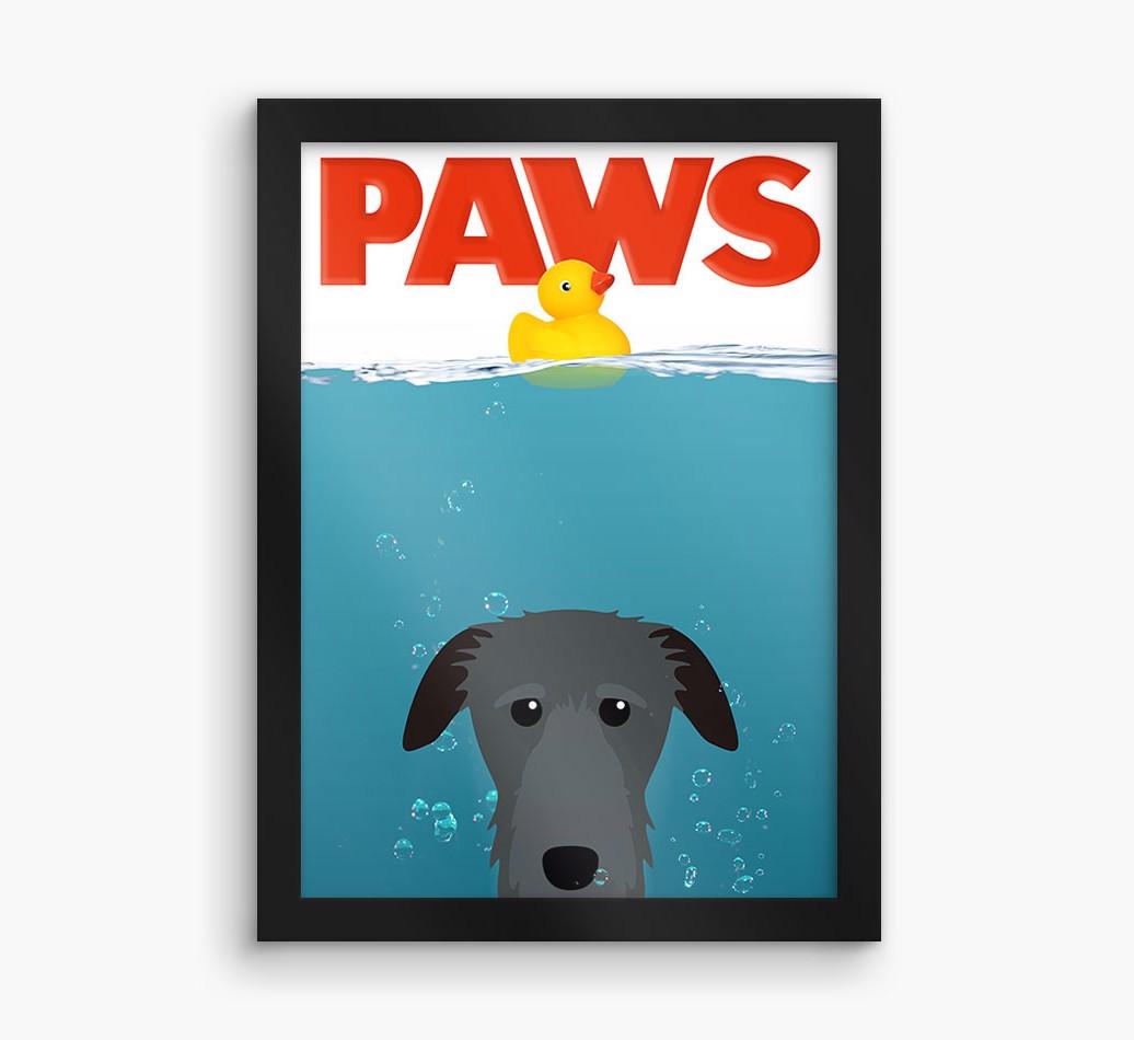 'Paws' - Personalized {breedFullName} Framed Print