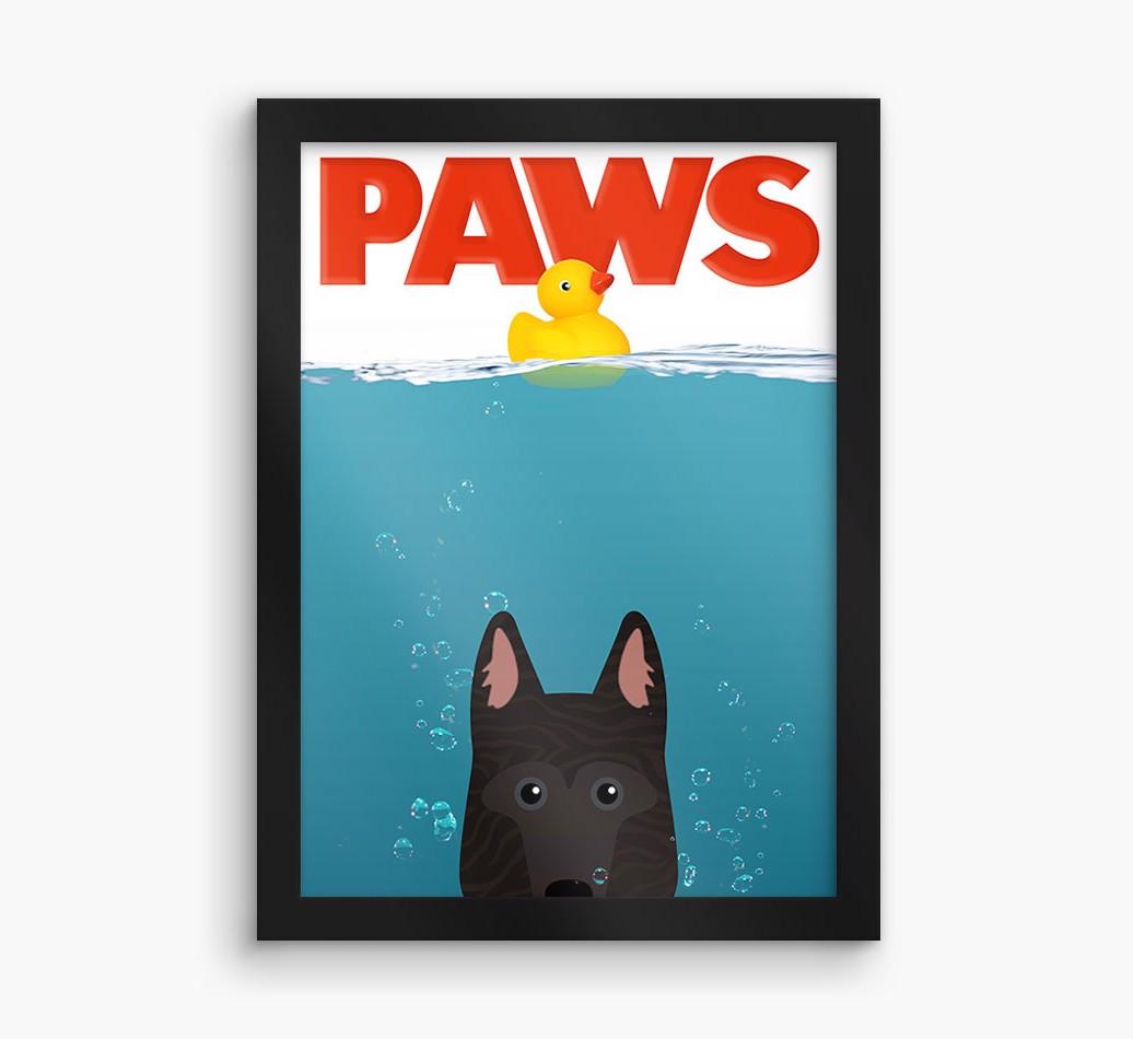 'Paws' - Personalized {breedFullName} Framed Print