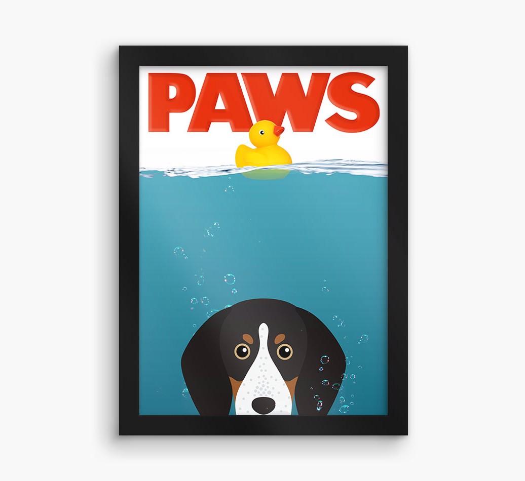 'Paws' - Personalized {breedFullName} Framed Print