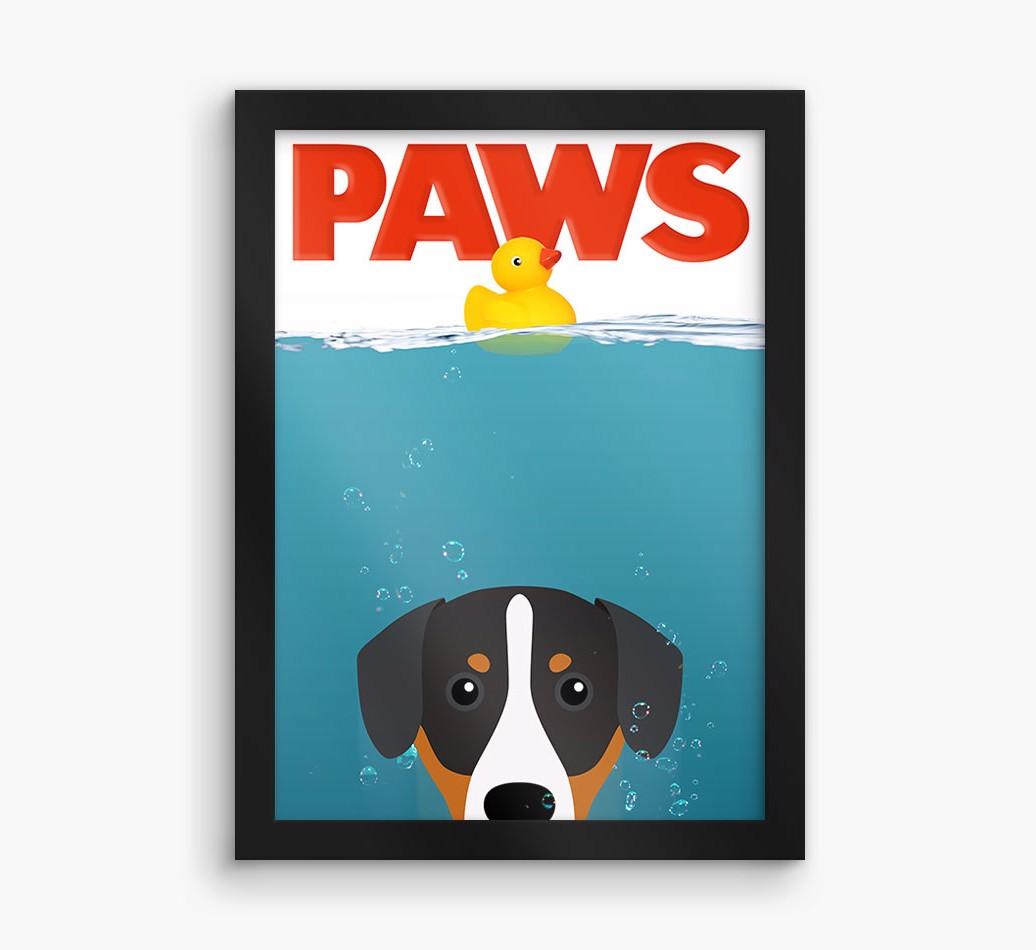 'Paws' - Personalized {breedFullName} Framed Print