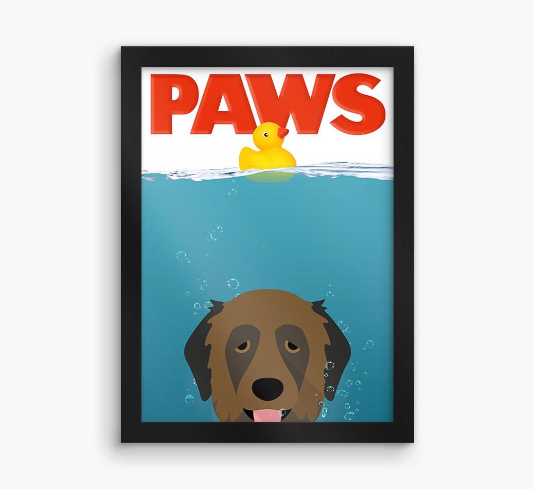 'Paws' - Personalized {breedFullName} Framed Print