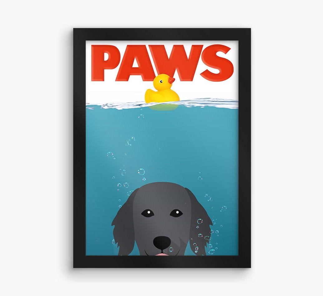 'Paws' - Personalized {breedFullName} Framed Print