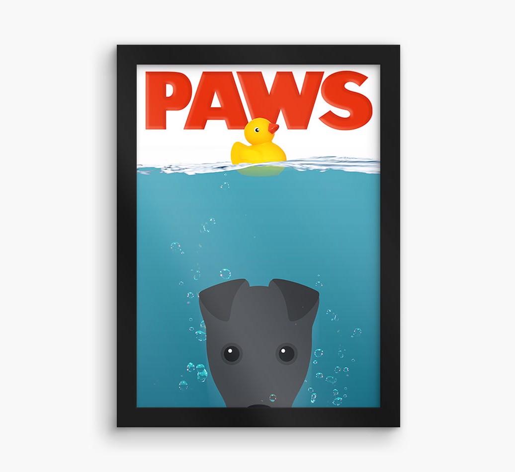 'Paws' - Personalized {breedFullName} Framed Print
