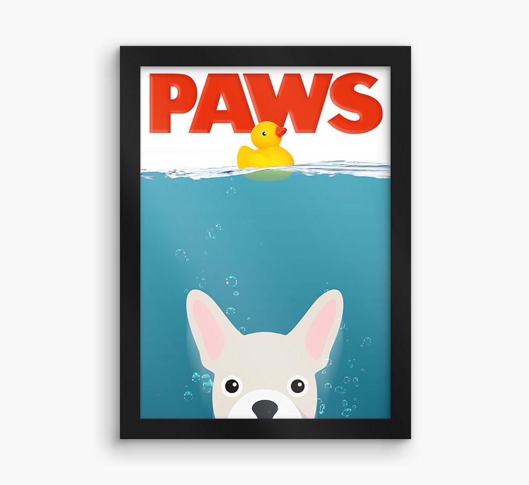 'Paws' - Personalized {breedFullName} Framed Print