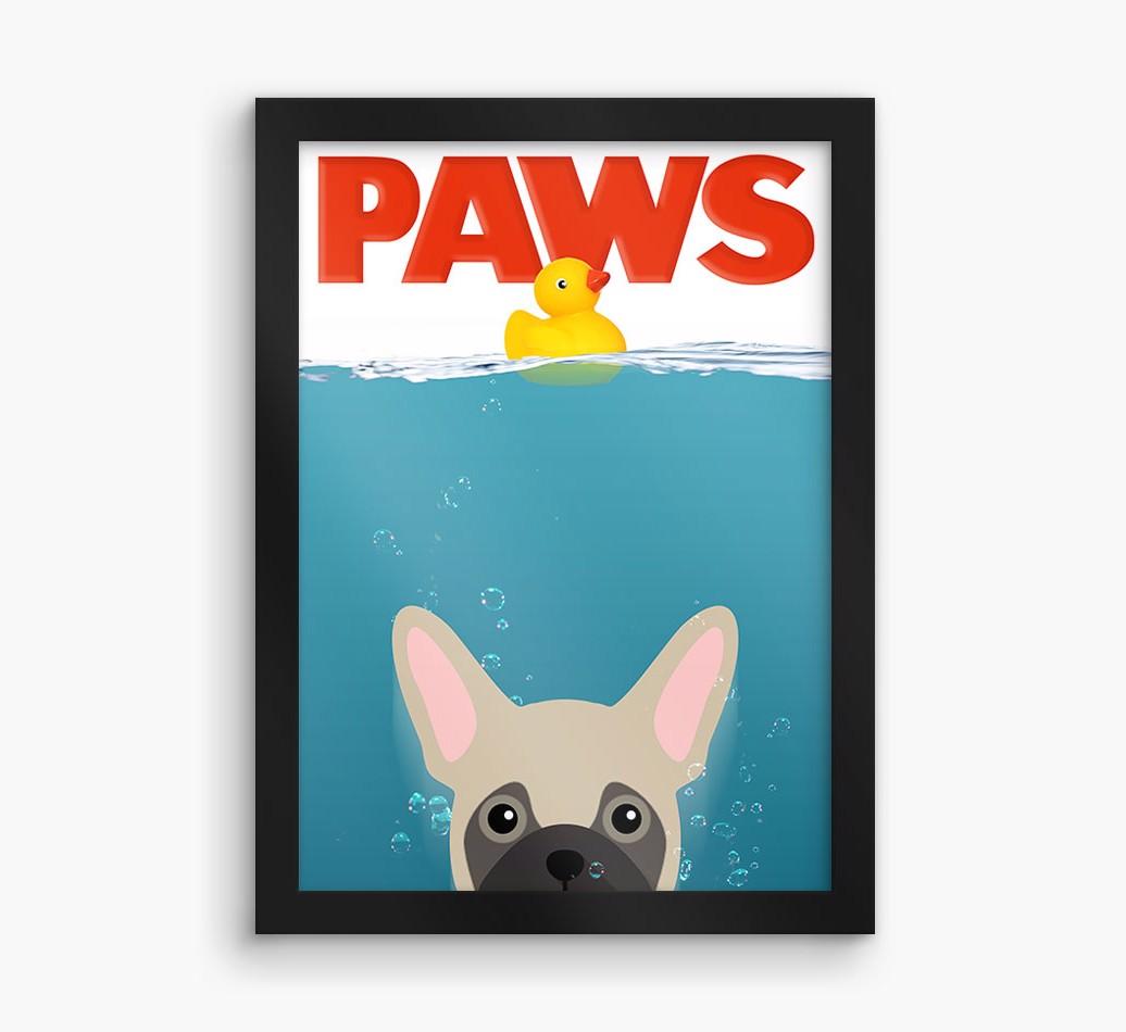 'Paws' - Personalized {breedFullName} Framed Print