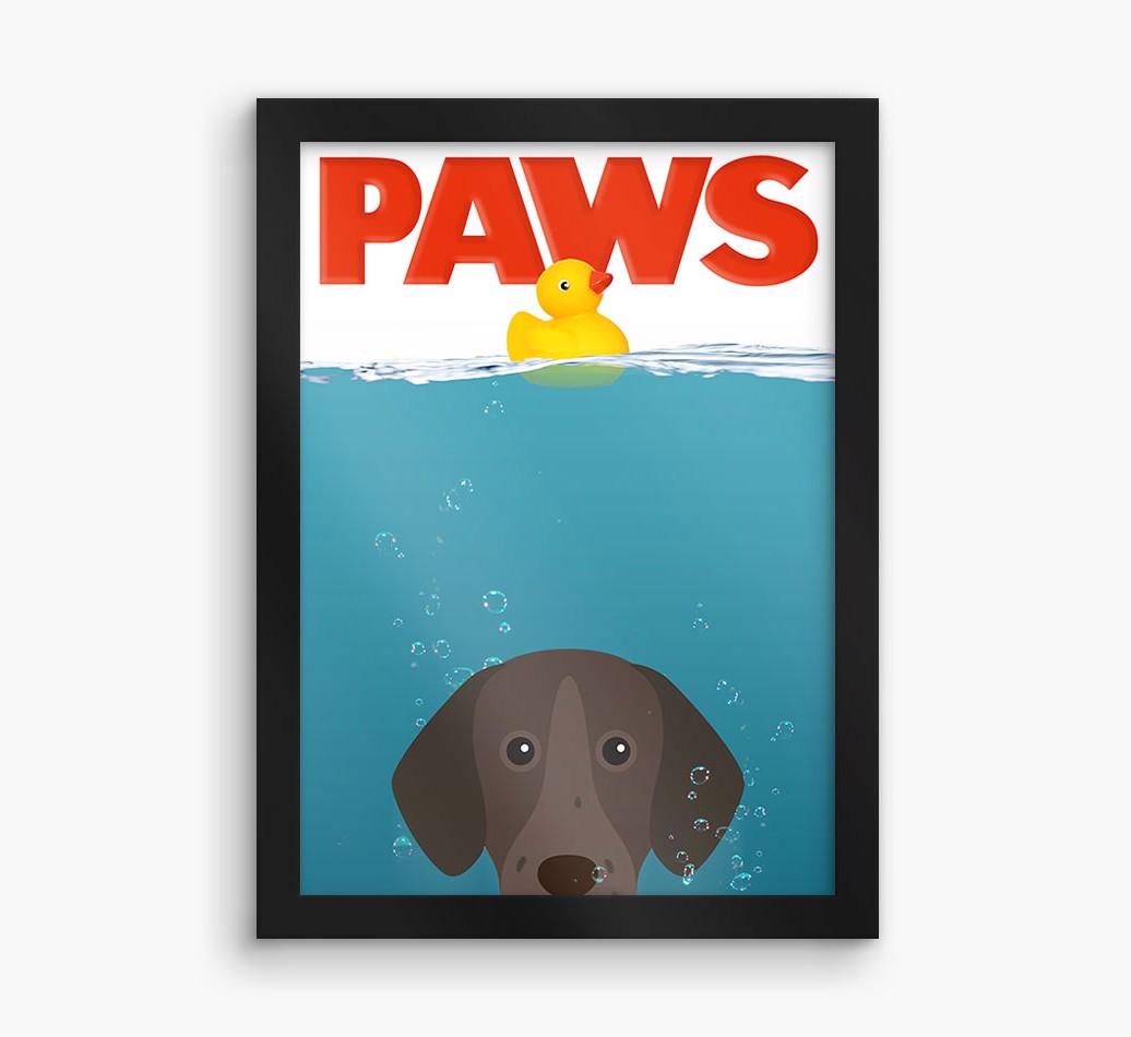 'Paws' - Personalized {breedFullName} Framed Print