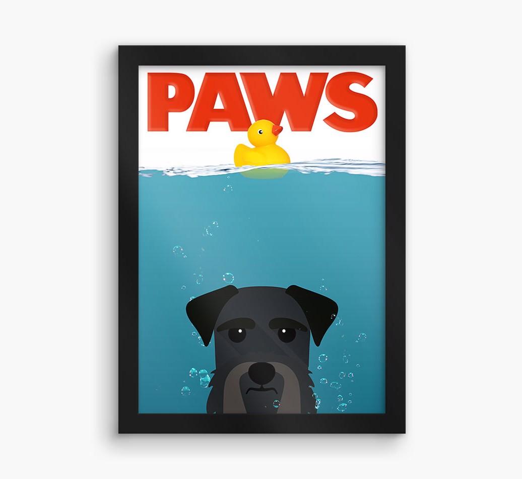 'Paws' - Personalized {breedFullName} Framed Print