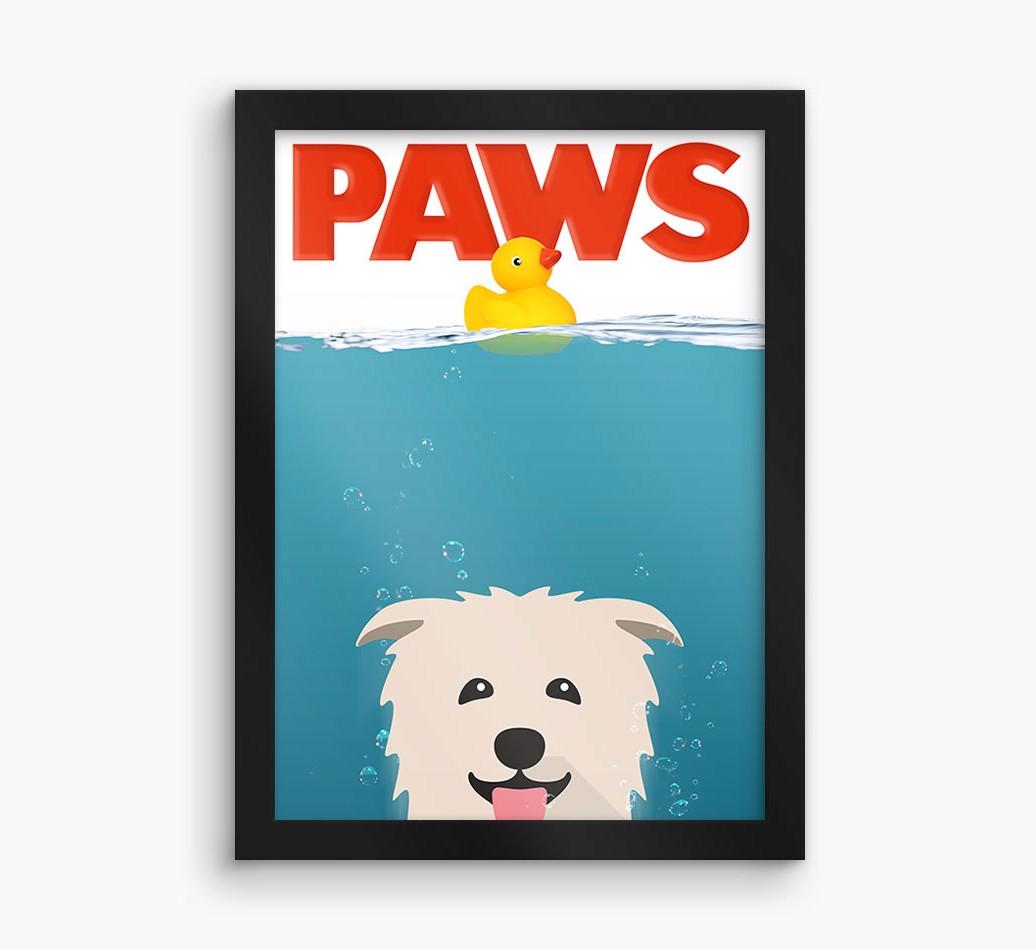 'Paws' - Personalized {breedFullName} Framed Print