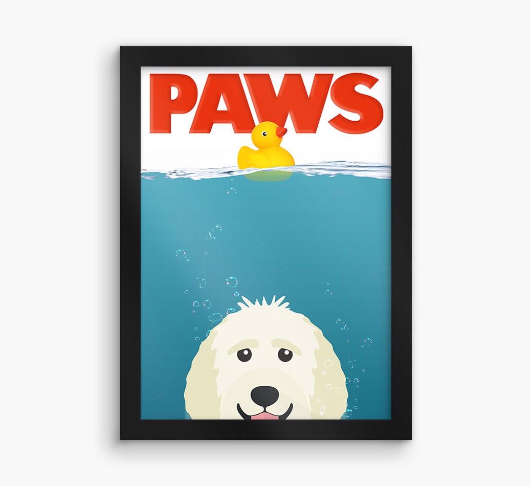 'Paws' - Personalized {breedFullName} Framed Print