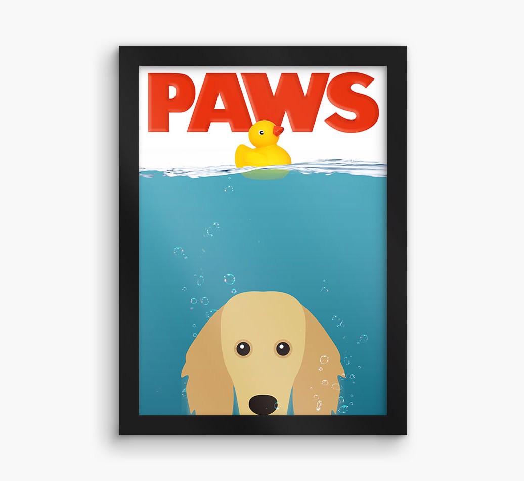 'Paws' - Personalized {breedFullName} Framed Print