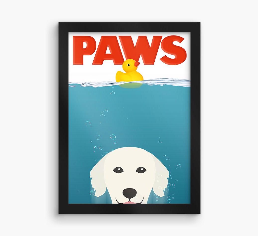 'Paws' - Personalized {breedFullName} Framed Print
