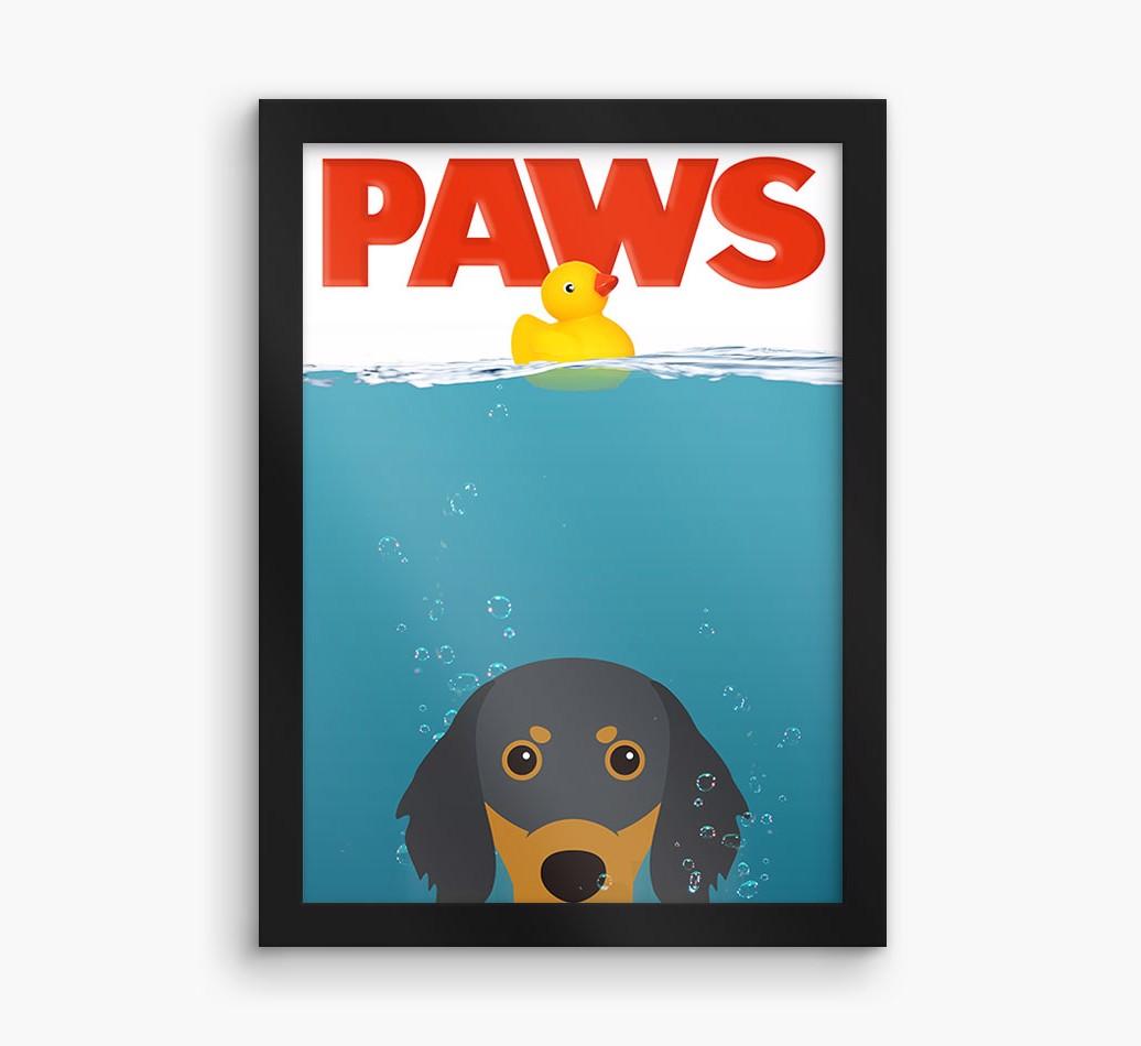 'Paws' - Personalized {breedFullName} Framed Print