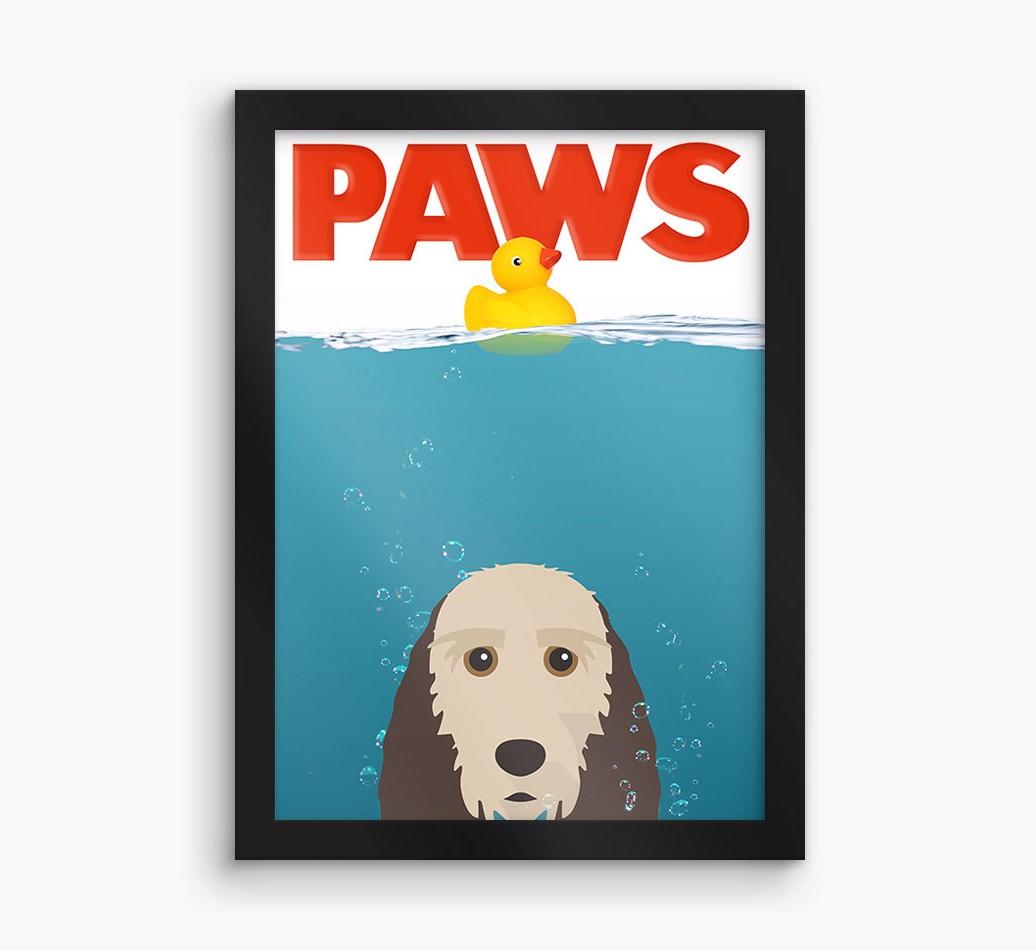 'Paws' - Personalized {breedFullName} Framed Print