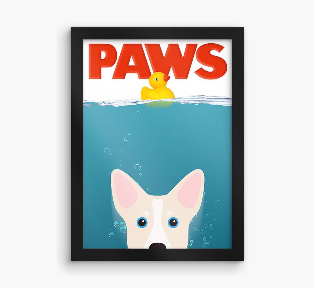 'Paws' - Personalized {breedFullName} Framed Print