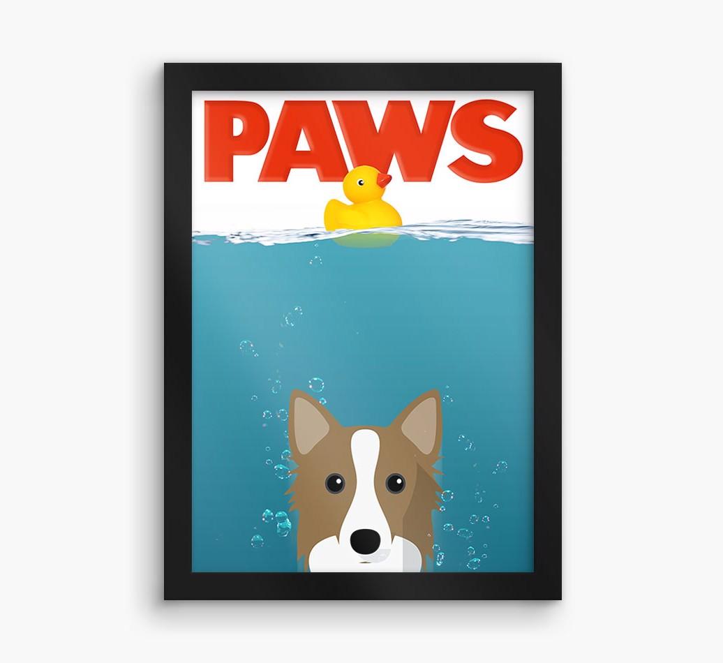 'Paws' - Personalized {breedFullName} Framed Print