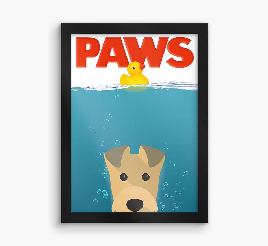 'Paws' - Personalized {breedFullName} Framed Print