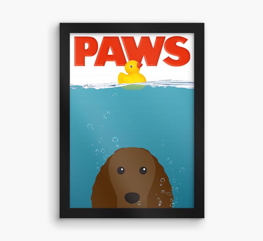 'Paws' - Personalized {breedFullName} Framed Print