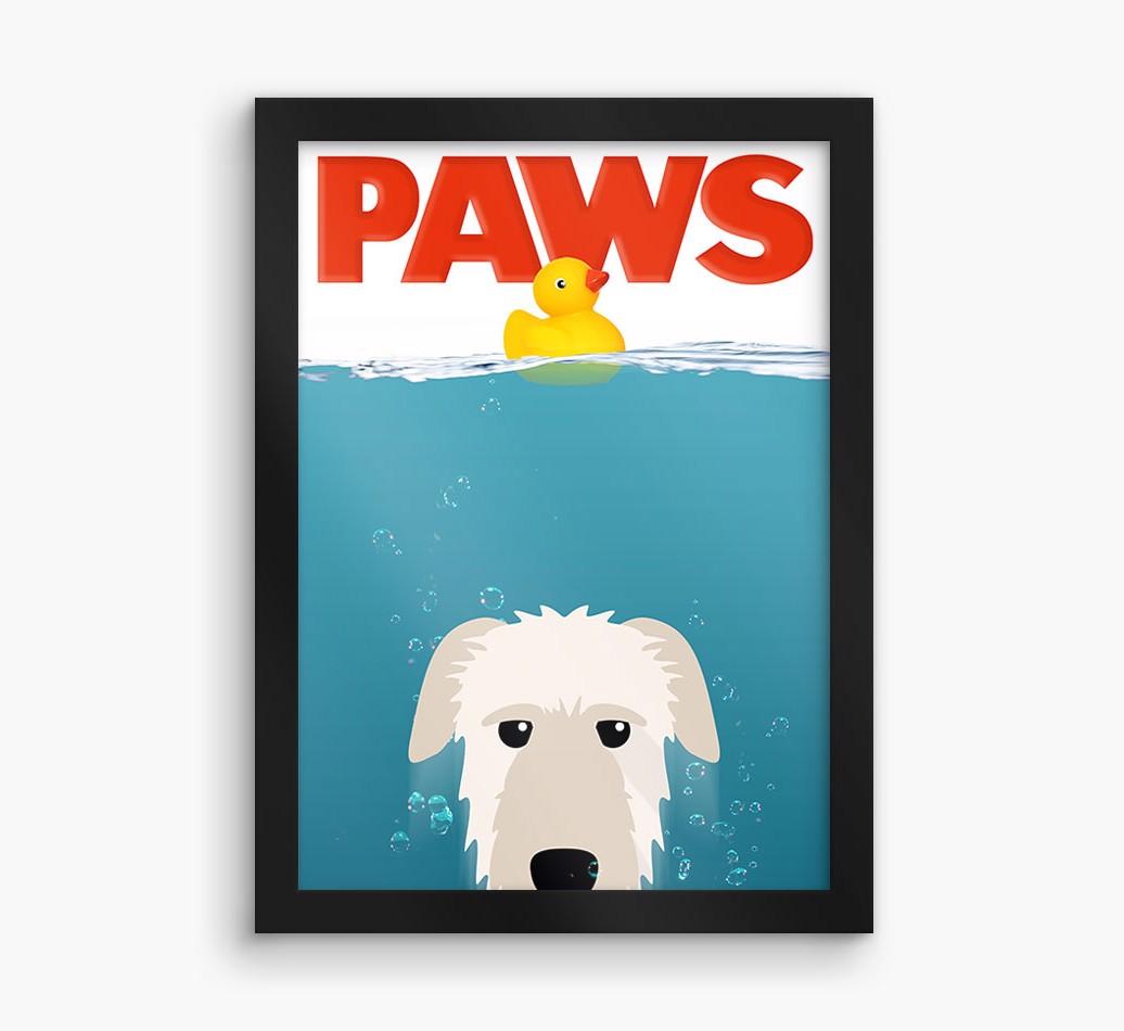 'Paws' - Personalized {breedFullName} Framed Print