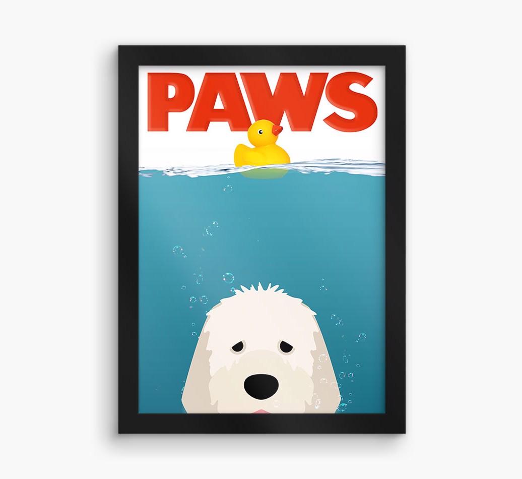 'Paws' - Personalized {breedFullName} Framed Print