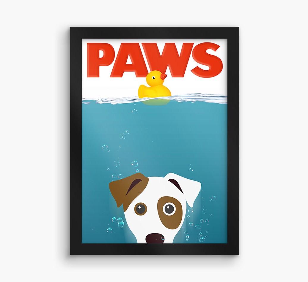 'Paws' - Personalized {breedFullName} Framed Print