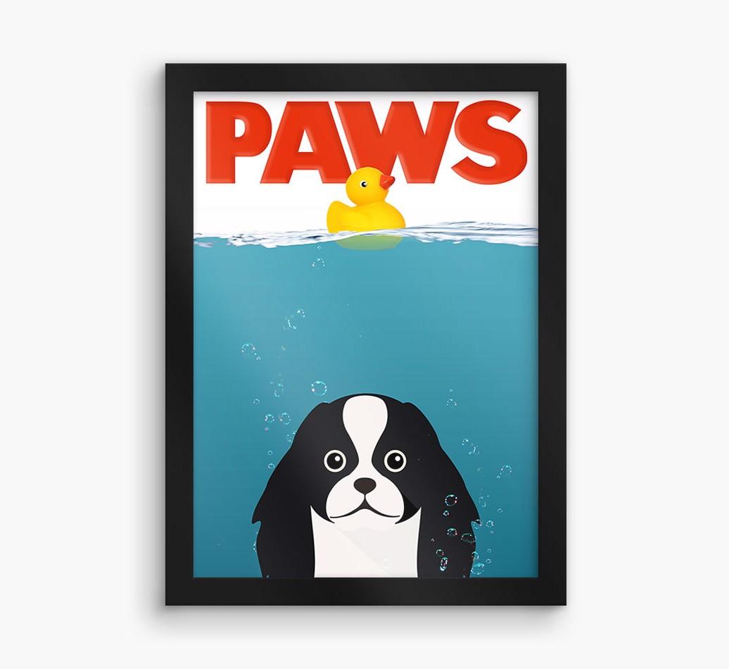'Paws' - Personalized {breedFullName} Framed Print