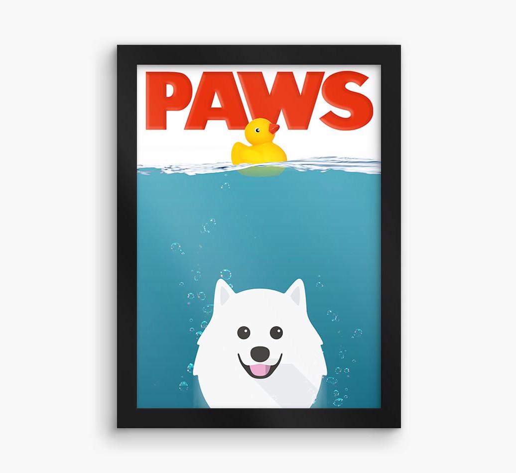 'Paws' - Personalized {breedFullName} Framed Print