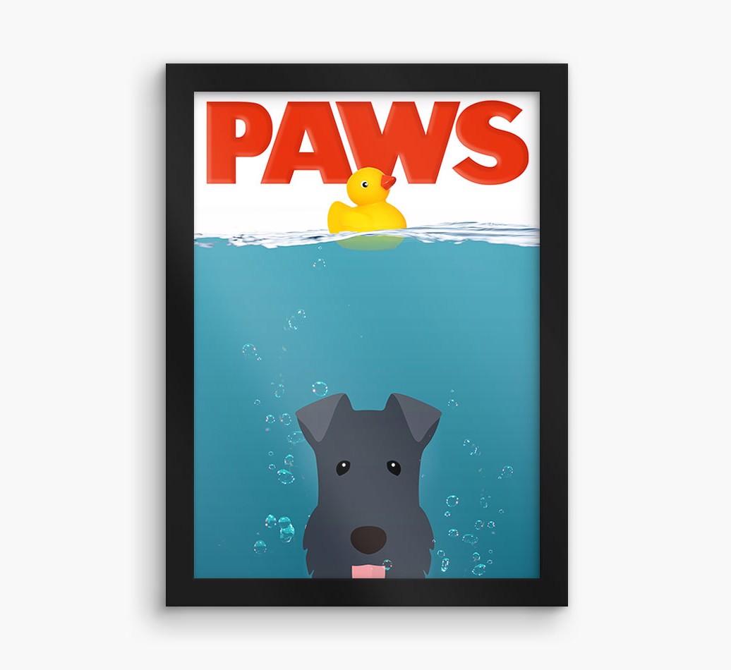 'Paws' - Personalized {breedFullName} Framed Print