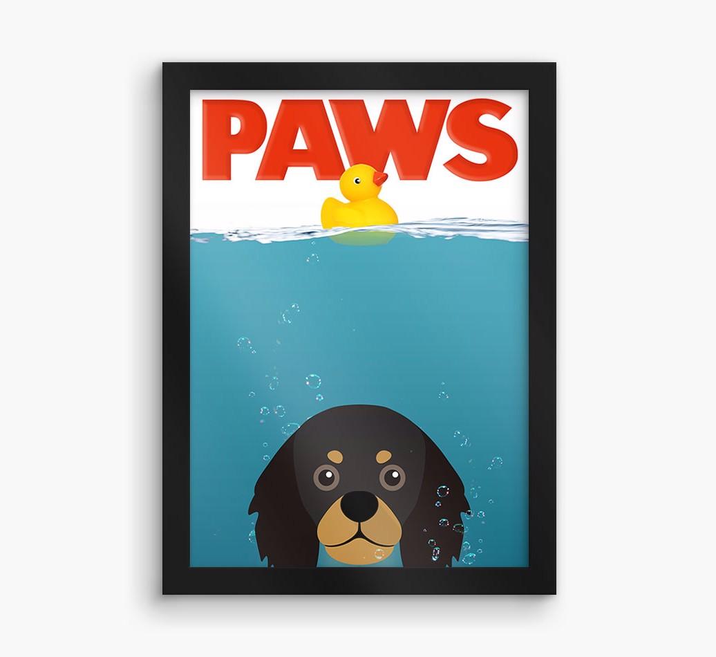 'Paws' - Personalized {breedFullName} Framed Print
