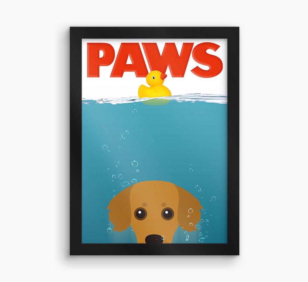 'Paws' - Personalized {breedFullName} Framed Print