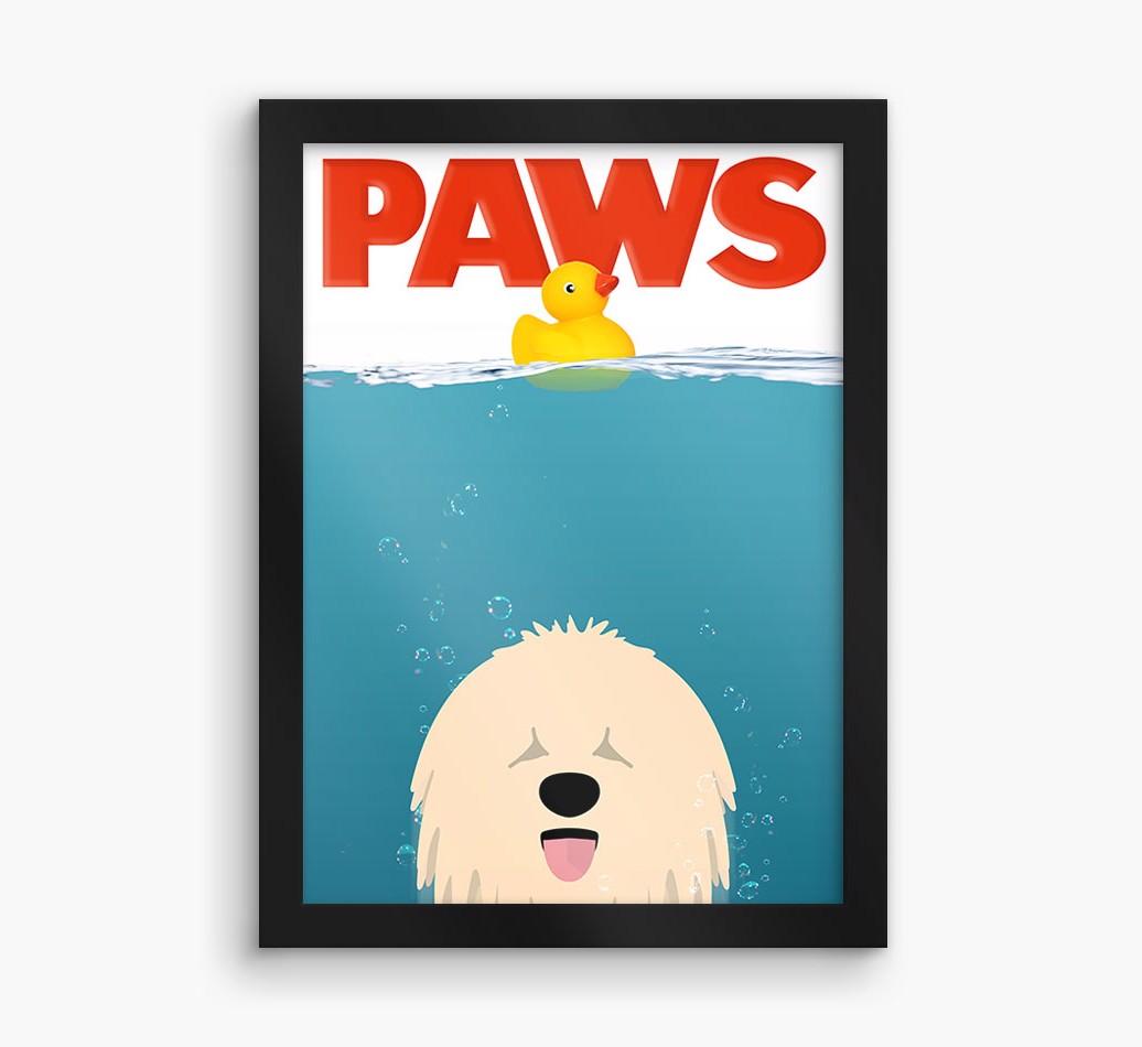 'Paws' - Personalized {breedFullName} Framed Print
