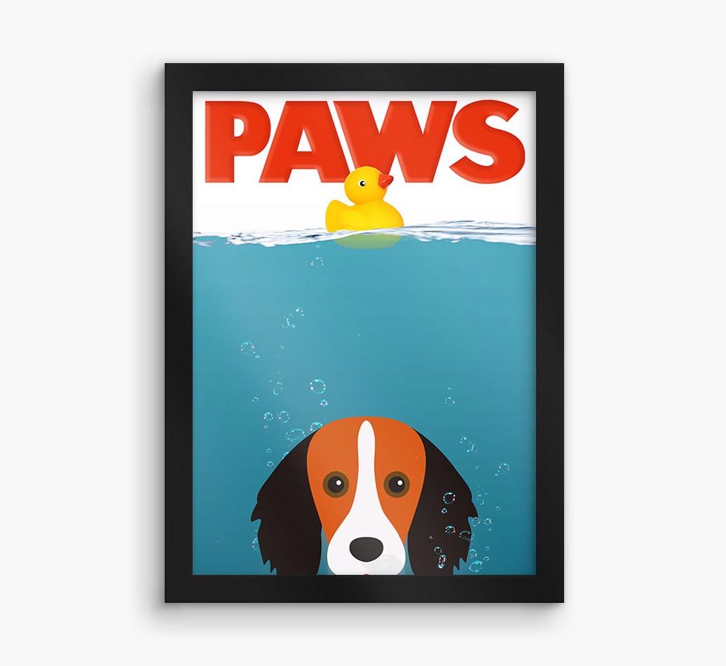 'Paws' - Personalized {breedFullName} Framed Print