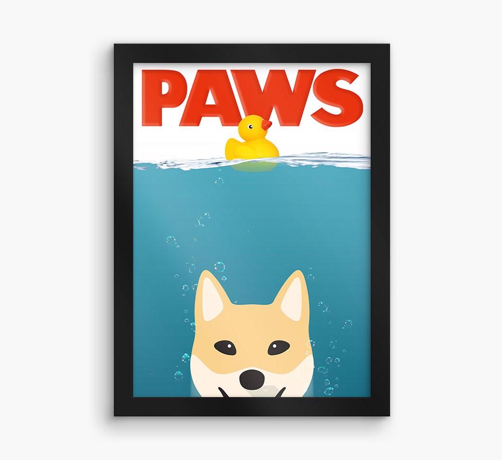 'Paws' - Personalized {breedFullName} Framed Print