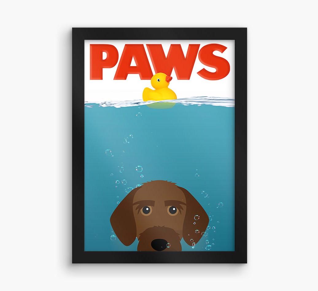 'Paws' - Personalized {breedFullName} Framed Print