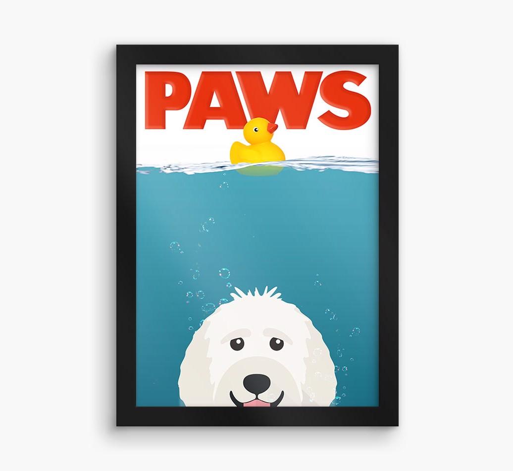 'Paws' - Personalized {breedFullName} Framed Print