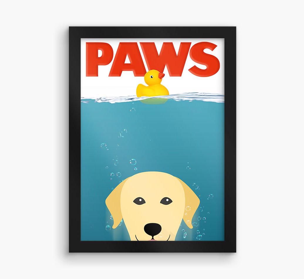 'Paws' - Personalized {breedFullName} Framed Print